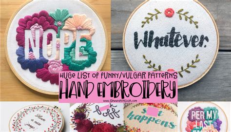 funny embroidery patterns|Funny Embroidery Patterns – Vulgar Hand Embroidery.